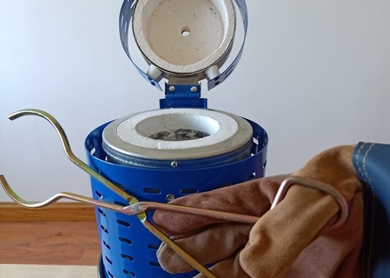 380V 20 Mins 1500W Mini Gold Melting Machine 3kg Gold And Silver Melter